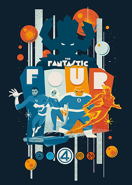 The Fantastic Four First Steps Tiki Retro Style