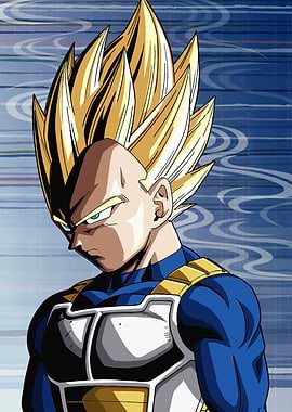 DBZ Vegeta Super Saiyan Epic Portraits
