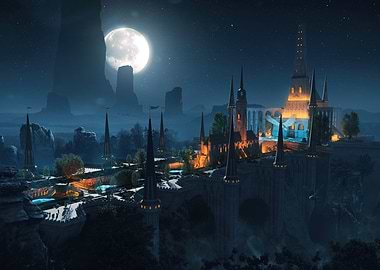 Abbey of the Skies Night