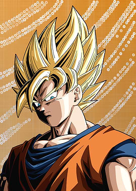 DBZ Goku Super Saiyan Epic Portrait