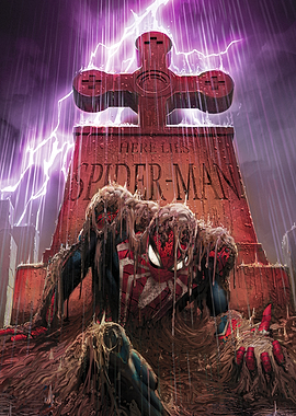Spider-Man grave