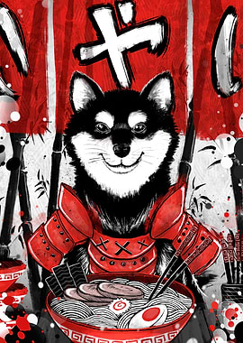 Japan Shiba Ramen Ruby Art