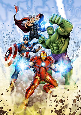 Iron Man Hulk Thor Captain