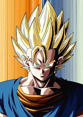 DBZ Vegito Super Saiyan Epic Portrait
