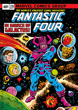 Fantastic Four Classic Comic Cover In Search of Galactus